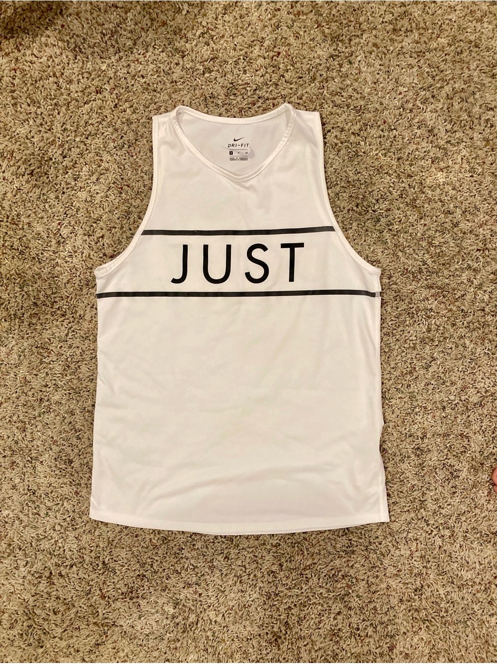 NIKE “JUST DOT IT” DRIFT TANK NWOT